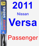 Passenger Wiper Blade for 2011 Nissan Versa - Vision Saver