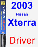 Driver Wiper Blade for 2003 Nissan Xterra - Vision Saver