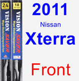 Front Wiper Blade Pack for 2011 Nissan Xterra - Vision Saver