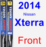 Front Wiper Blade Pack for 2014 Nissan Xterra - Vision Saver