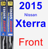 Front Wiper Blade Pack for 2015 Nissan Xterra - Vision Saver