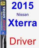 Driver Wiper Blade for 2015 Nissan Xterra - Vision Saver