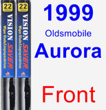 Front Wiper Blade Pack for 1999 Oldsmobile Aurora - Vision Saver