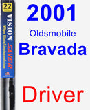 Driver Wiper Blade for 2001 Oldsmobile Bravada - Vision Saver