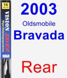 Rear Wiper Blade for 2003 Oldsmobile Bravada - Vision Saver