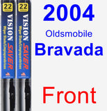 Front Wiper Blade Pack for 2004 Oldsmobile Bravada - Vision Saver