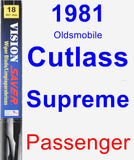 Passenger Wiper Blade for 1981 Oldsmobile Cutlass Supreme - Vision Saver