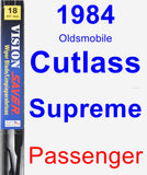 Passenger Wiper Blade for 1984 Oldsmobile Cutlass Supreme - Vision Saver