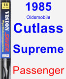 Passenger Wiper Blade for 1985 Oldsmobile Cutlass Supreme - Vision Saver