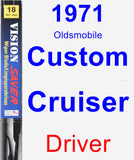 Driver Wiper Blade for 1971 Oldsmobile Custom Cruiser - Vision Saver