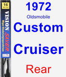 Rear Wiper Blade for 1972 Oldsmobile Custom Cruiser - Vision Saver