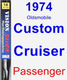 Passenger Wiper Blade for 1974 Oldsmobile Custom Cruiser - Vision Saver