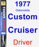 Driver Wiper Blade for 1977 Oldsmobile Custom Cruiser - Vision Saver