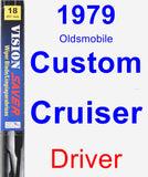 Driver Wiper Blade for 1979 Oldsmobile Custom Cruiser - Vision Saver