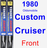 Front Wiper Blade Pack for 1980 Oldsmobile Custom Cruiser - Vision Saver