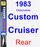 Rear Wiper Blade for 1983 Oldsmobile Custom Cruiser - Vision Saver