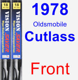 Front Wiper Blade Pack for 1978 Oldsmobile Cutlass - Vision Saver