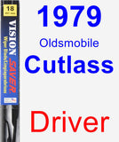 Driver Wiper Blade for 1979 Oldsmobile Cutlass - Vision Saver