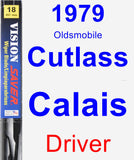 Driver Wiper Blade for 1979 Oldsmobile Cutlass Calais - Vision Saver