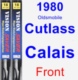 Front Wiper Blade Pack for 1980 Oldsmobile Cutlass Calais - Vision Saver