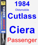 Passenger Wiper Blade for 1984 Oldsmobile Cutlass Ciera - Vision Saver