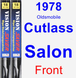 Front Wiper Blade Pack for 1978 Oldsmobile Cutlass Salon - Vision Saver