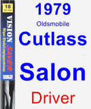 Driver Wiper Blade for 1979 Oldsmobile Cutlass Salon - Vision Saver