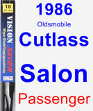 Passenger Wiper Blade for 1986 Oldsmobile Cutlass Salon - Vision Saver