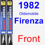 Front Wiper Blade Pack for 1982 Oldsmobile Firenza - Vision Saver