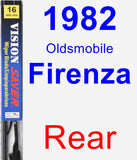 Rear Wiper Blade for 1982 Oldsmobile Firenza - Vision Saver