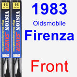 Front Wiper Blade Pack for 1983 Oldsmobile Firenza - Vision Saver