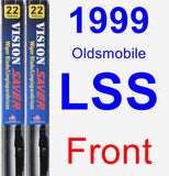 Front Wiper Blade Pack for 1999 Oldsmobile LSS - Vision Saver