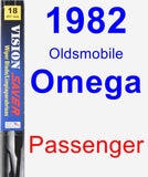 Passenger Wiper Blade for 1982 Oldsmobile Omega - Vision Saver