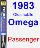 Passenger Wiper Blade for 1983 Oldsmobile Omega - Vision Saver