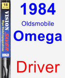 Driver Wiper Blade for 1984 Oldsmobile Omega - Vision Saver