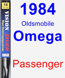 Passenger Wiper Blade for 1984 Oldsmobile Omega - Vision Saver