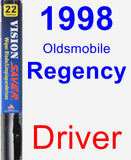 Driver Wiper Blade for 1998 Oldsmobile Regency - Vision Saver