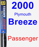 Passenger Wiper Blade for 2000 Plymouth Breeze - Vision Saver