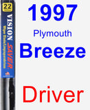 Driver Wiper Blade for 1997 Plymouth Breeze - Vision Saver