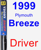 Driver Wiper Blade for 1999 Plymouth Breeze - Vision Saver