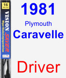 Driver Wiper Blade for 1981 Plymouth Caravelle - Vision Saver