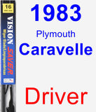 Driver Wiper Blade for 1983 Plymouth Caravelle - Vision Saver