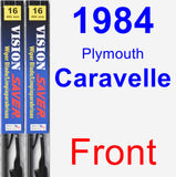 Front Wiper Blade Pack for 1984 Plymouth Caravelle - Vision Saver