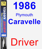 Driver Wiper Blade for 1986 Plymouth Caravelle - Vision Saver