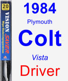 Driver Wiper Blade for 1984 Plymouth Colt - Vision Saver