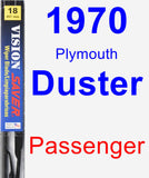 Passenger Wiper Blade for 1970 Plymouth Duster - Vision Saver