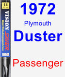 Passenger Wiper Blade for 1972 Plymouth Duster - Vision Saver