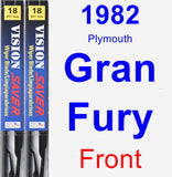 Front Wiper Blade Pack for 1982 Plymouth Gran Fury - Vision Saver