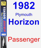 Passenger Wiper Blade for 1982 Plymouth Horizon - Vision Saver