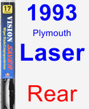 Rear Wiper Blade for 1993 Plymouth Laser - Vision Saver